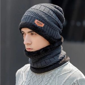 winter hats with scarves soft and warm made of high quality unisex beanies gray